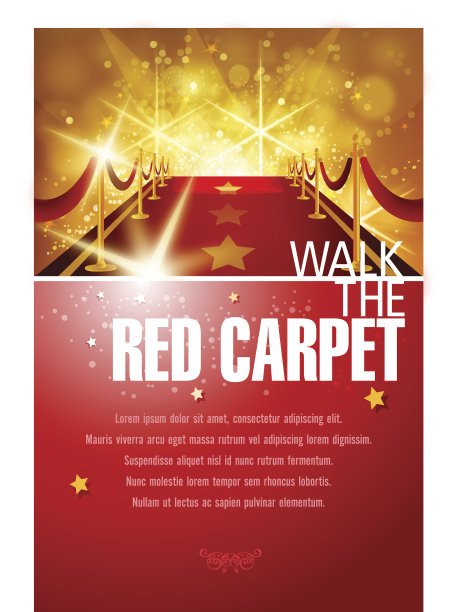 红地毯背景与复制空间图片下载