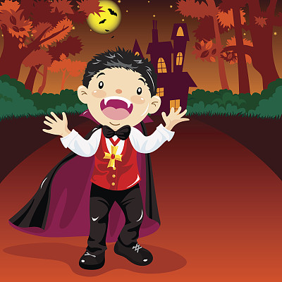 万圣节的吸血鬼图片下载