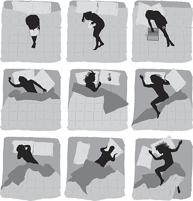 女性在床上的各种动作图片下载