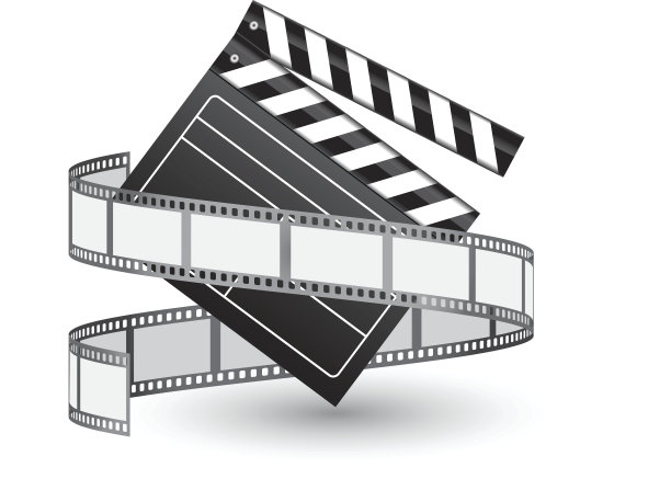 胶片卷轴和拍片器-矢量图片下载