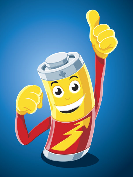 强大的卡通电池图片下载