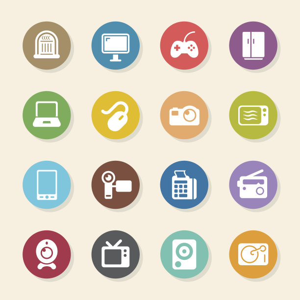 电子图标-色圈系列图片下载