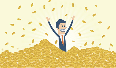 一堆金币图片下载