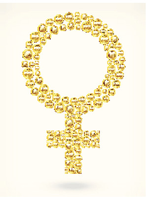 女人在金币钮扣上签名图片下载