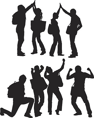 大学生欢呼图片下载