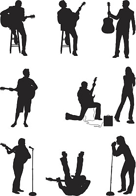 有音乐天赋的人唱歌和弹吉他图片下载