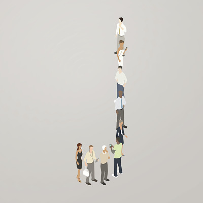 人们组成字母J图片下载