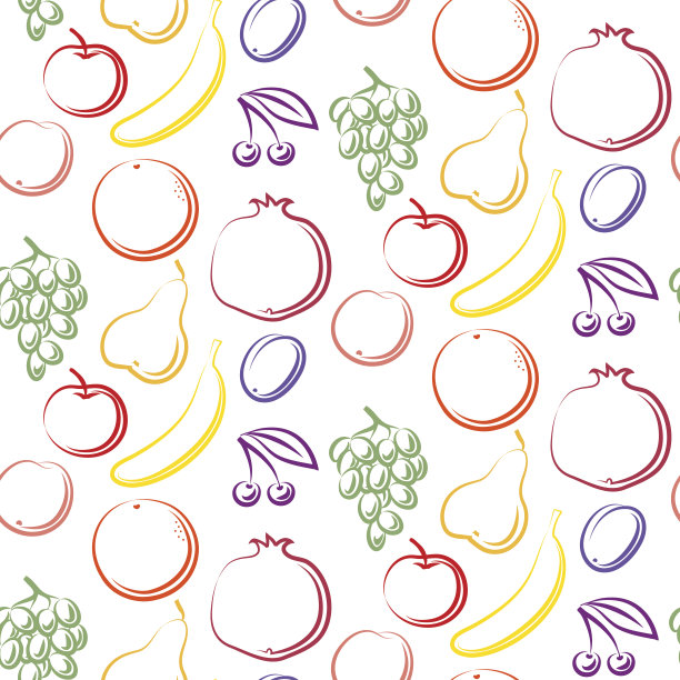 无缝的水果图案图片下载