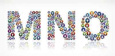 MNO人面对社区和传播模式。图片下载