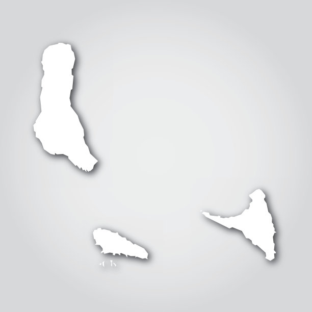 科摩罗轮廓白图片下载