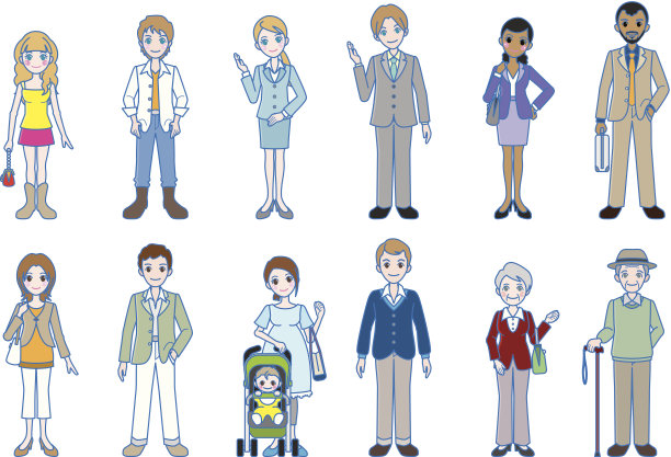 各种人/全身风格图片下载