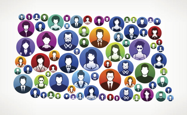 北达科他州人民面临社区和交流模式。图片下载