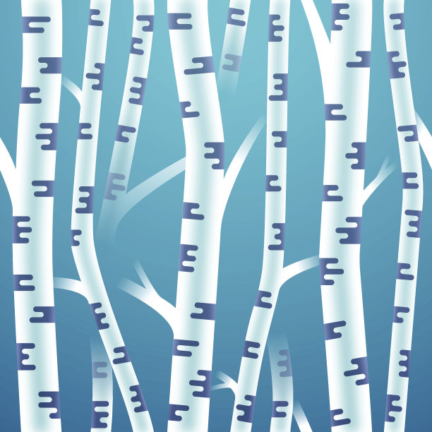 无缝桦树背景图片下载