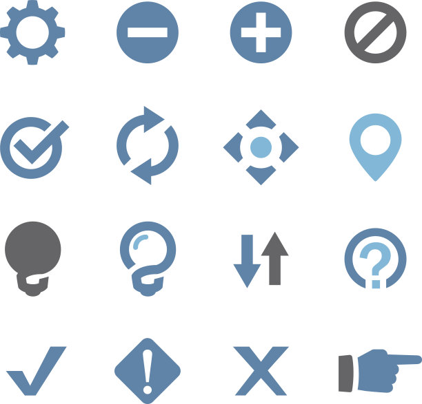 Web按钮图标- Conc系列图片下载