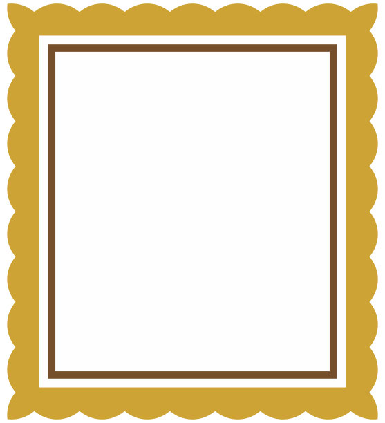 矢量简单复古相框孤立图片下载