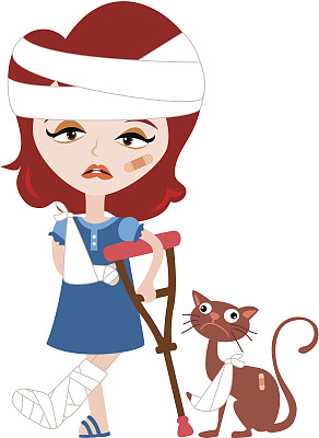 受伤的两人图片下载