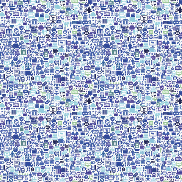 购物和商业无缝彩色背景图片下载