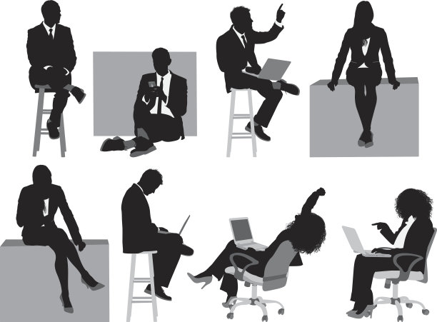 商人和女商人的各种行为图片下载