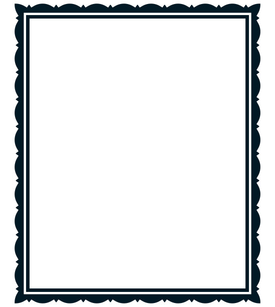 矢量简单复古相框孤立图片下载