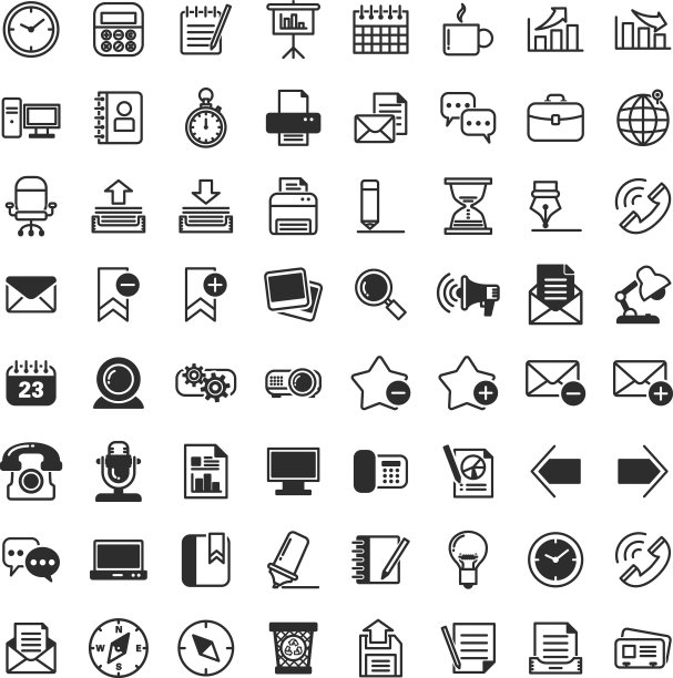 商业及办公室图标图片下载