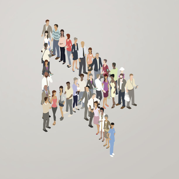 人们形成光标箭头图片下载