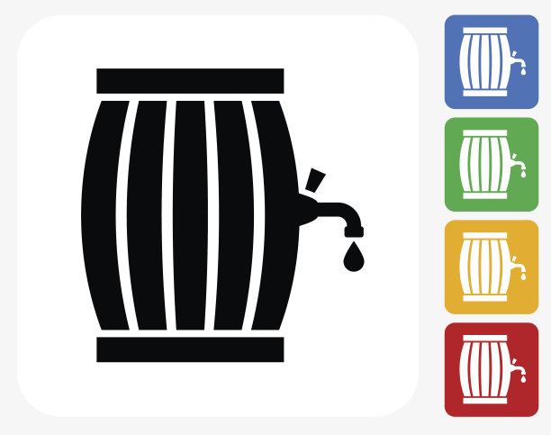 桶形图标平面设计图片下载