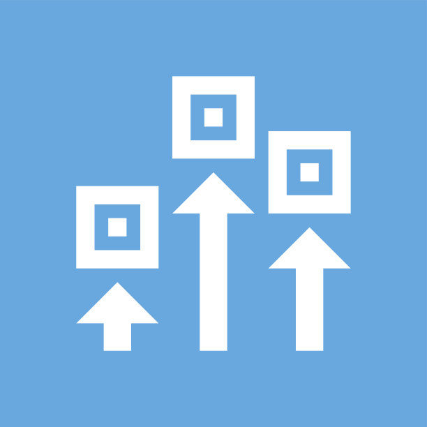 物流图标上的蓝色背景。图片下载