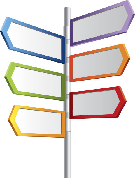 空白的引导标志图片下载