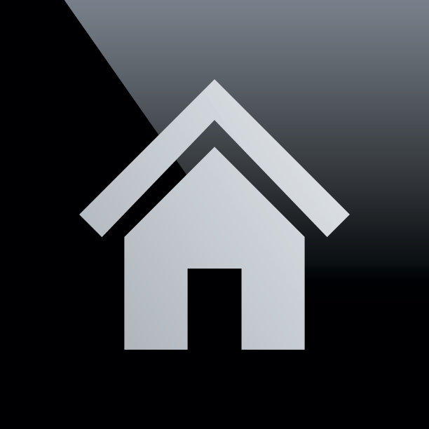 黑色背景上的Home图标。图片下载