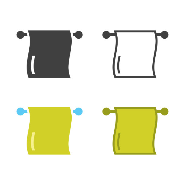 毛巾图标图片下载