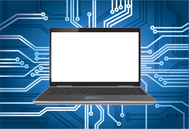 电路背景笔记本电脑图片下载