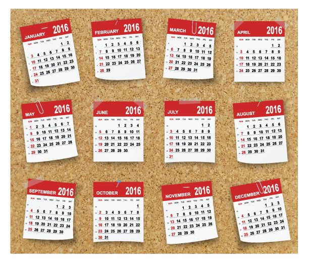 2016年日历图片下载