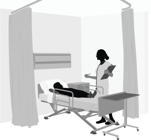 儿童病房和女医生图片下载