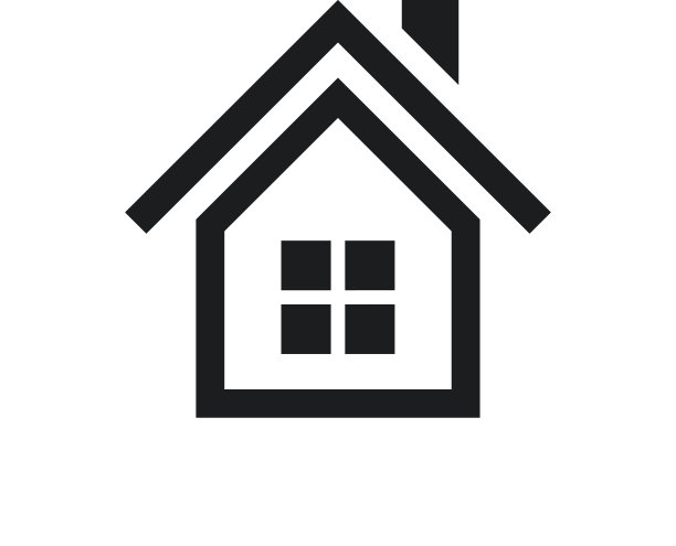 白色背景上的房屋图标图片下载