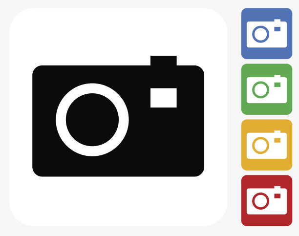 数码相机图标平面设计图片下载