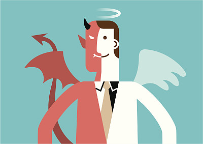 天使和魔鬼图片下载