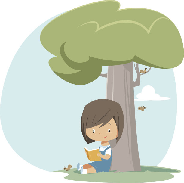 阅读的女孩图片下载