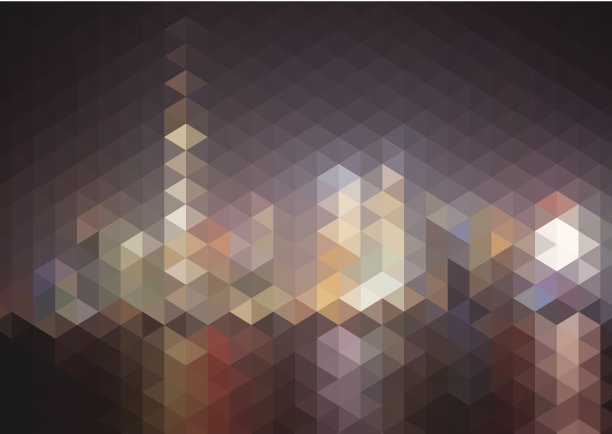 抽象的菱形风格的城市在夜间模式的背景图片下载