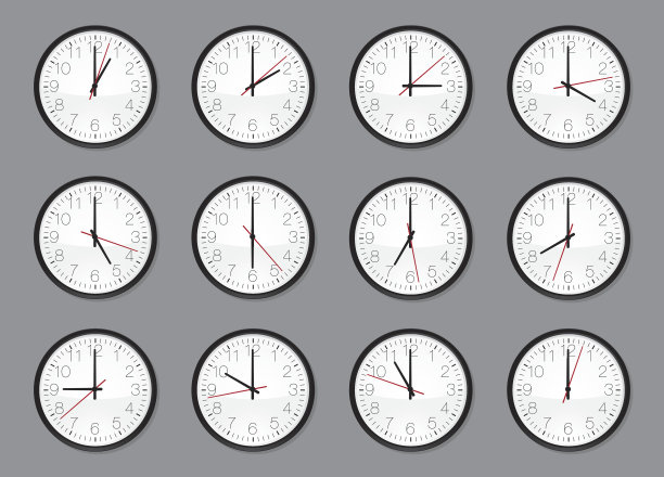 墙上的时钟设置图片下载