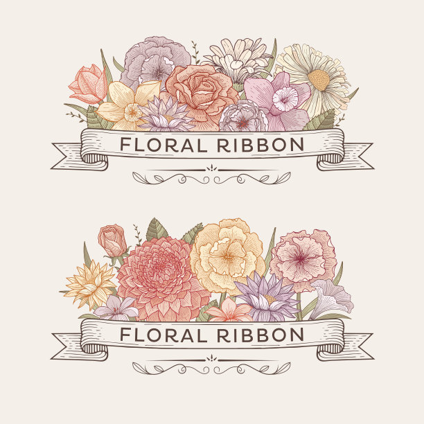 盛开的丝带图片下载