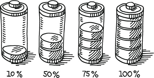 电池寿命满空绘图图片下载