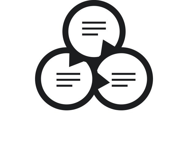 白色背景上的维恩图图标图片下载