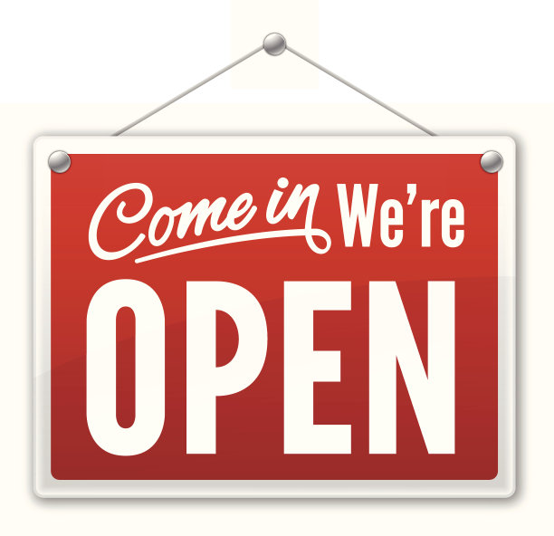 开放的标志图片下载