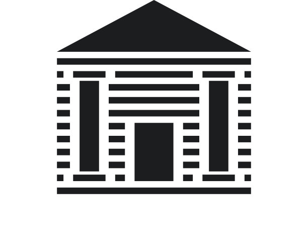 白色背景上的银行图标图片下载