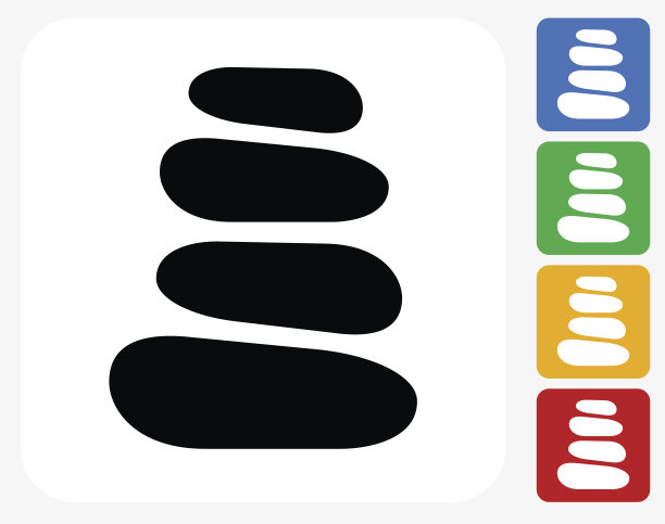石头路径图标平面设计图片下载