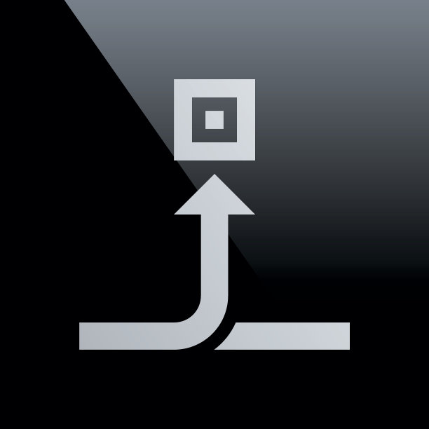 输送带图标上的黑色背景。图片下载