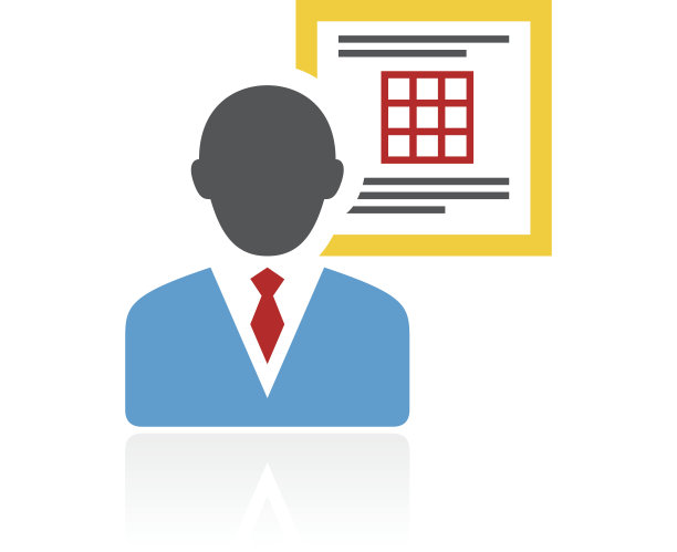 白色背景上的商人图标。图片下载