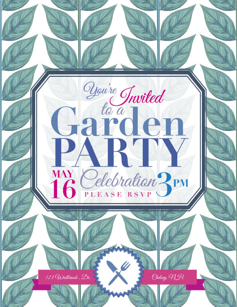 植园会邀请模板图片下载