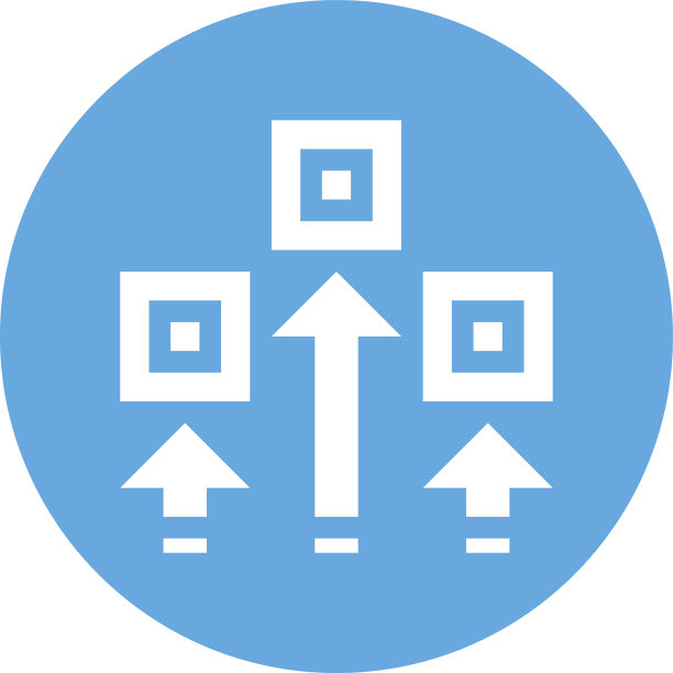 物流图标上的一个圆形按钮。图片下载