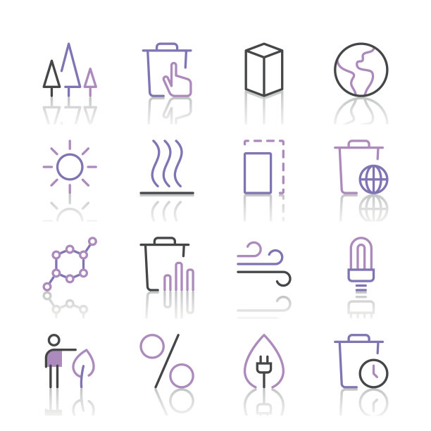 环境图标设置2 |紫线系列图片下载